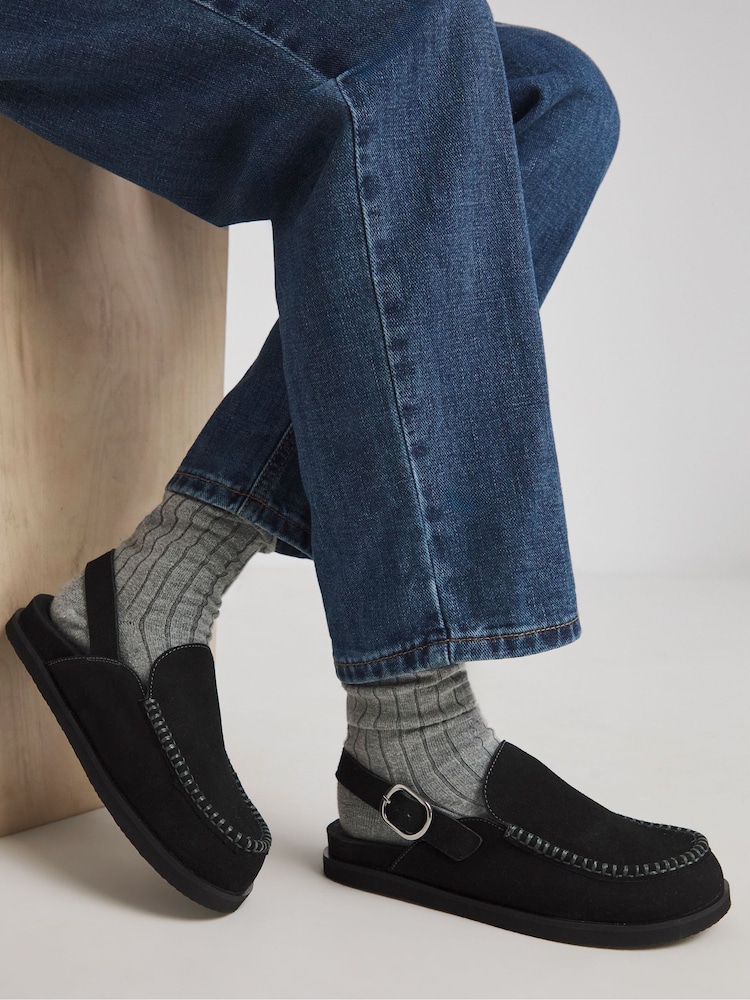 črna - JD Williams House Mule Shoes In Wide Fit - Slika 1 iz 4 črna - JD Williams House Mule Shoes In Wide Fit - Slika 1 iz 4