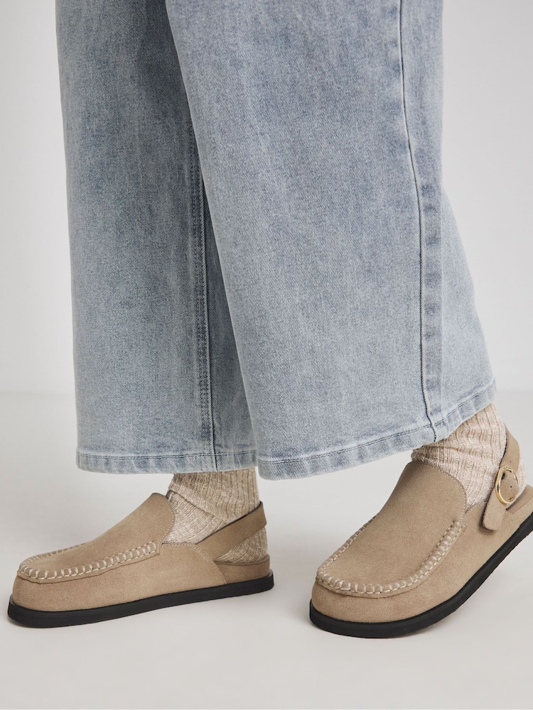 Naravni - JD Williams House Mule Shoes In Wide Fit - Slika 4 iz 4