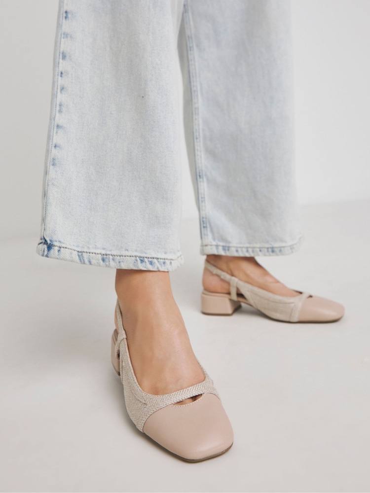 JD Williams Pink Wide Fit Block Heel Mary Jane Shoes - Image 2 of 4