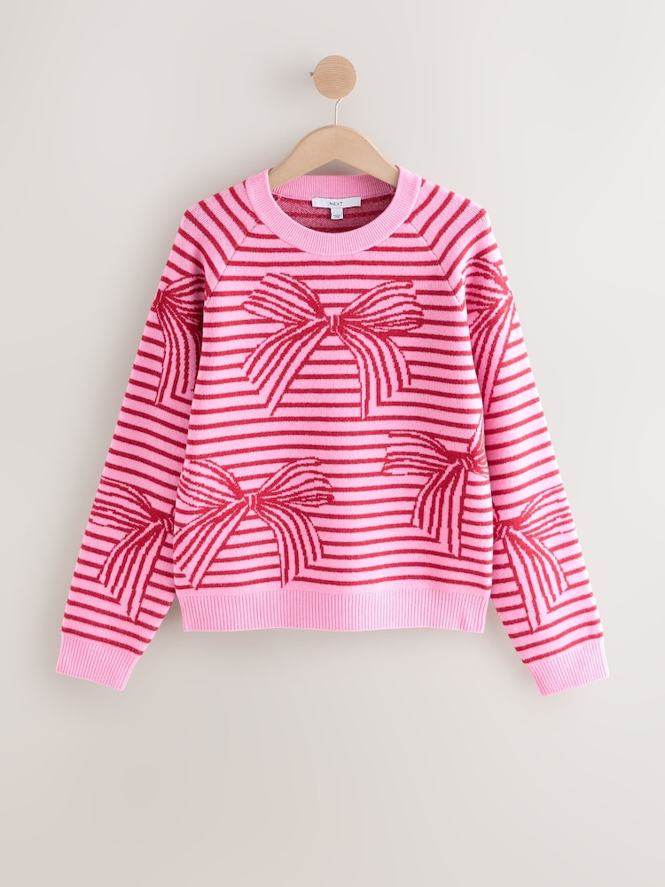 Kaufen Sie Pink/Rot, gestreifte Schleife Superweicher