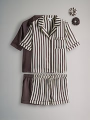 The Set 2 Pack Satin Short Pyjamas Set - صورة 1 من 14