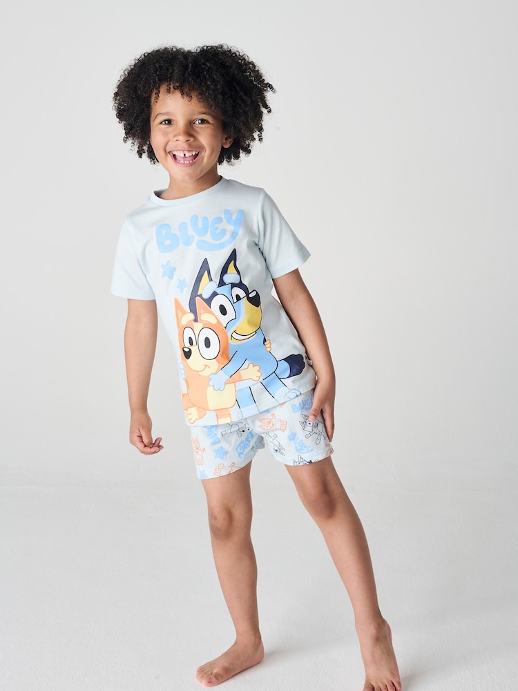 Brand Threads Bluey 100% Cotton Short Pyjama Set - Image 2 of 4 Brand Threads Bluey 100% Cotton Short Pyjama Set - Image 2 of 4