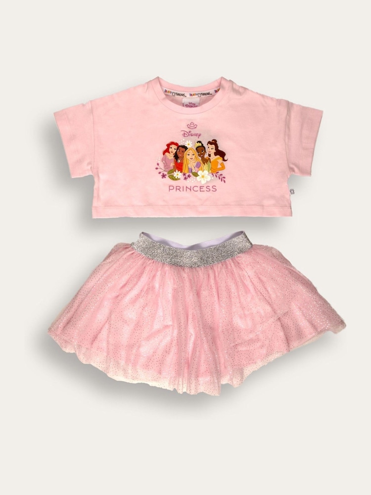 Brand Threads Pink Disney Princess Top and Tutu Set - Image 1 of 1