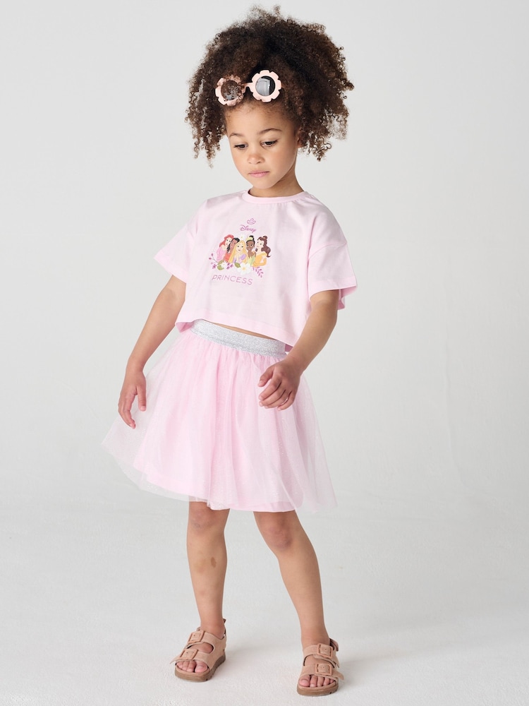 Brand Threads Pink Disney Princess Top and Tutu Set - Image 1 of 4 Brand Threads Pink Disney Princess Top and Tutu Set - Image 1 of 4