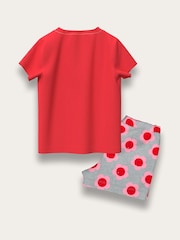 Brand Threads Red Minnie Mouse 100% Cotton Pyjama Set - Image 2 of 2