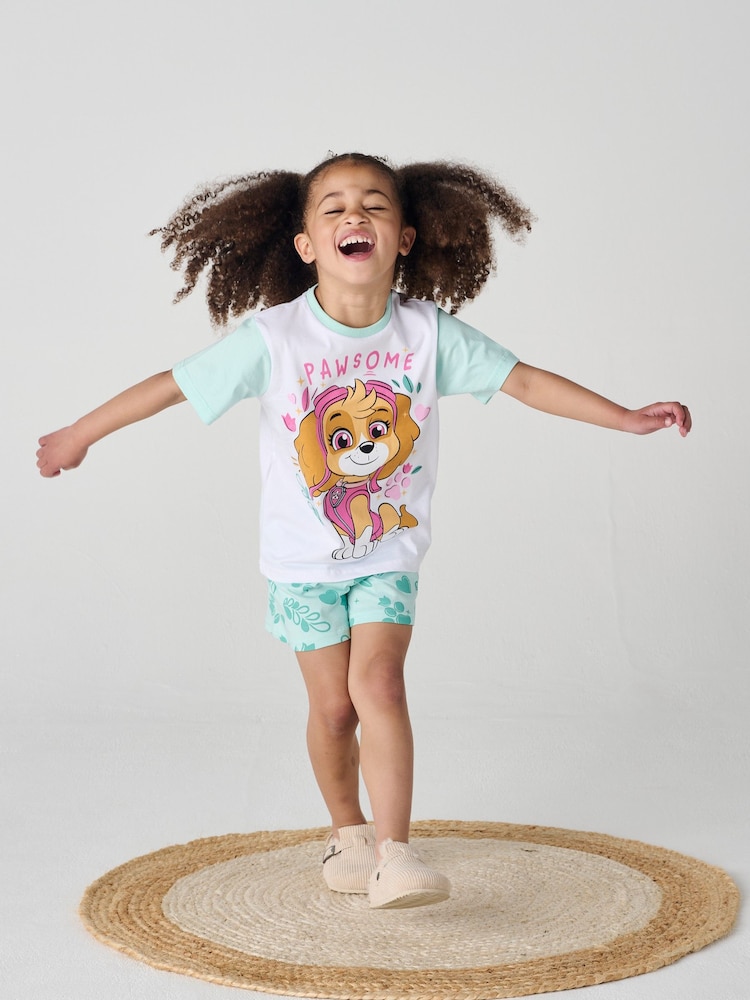 Brand Threads Green Paw Patrol Short 100% Cotton Pyjama Set - Image 2 of 4 Brand Threads Green Paw Patrol Short 100% Cotton Pyjama Set - Image 2 of 4