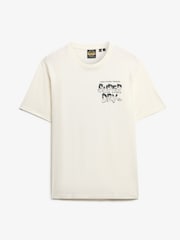 Superdry White B-Movie Graphic Loose T-Shirt - Image 5 of 6