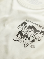 Superdry White B-Movie Graphic Loose T-Shirt - Image 6 of 6