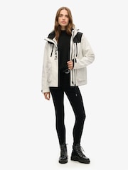 Superdry White Colourblock Ultimate Windbreaker Jacket - Image 3 of 6