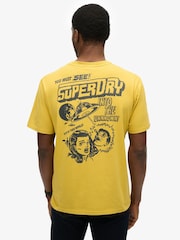 Superdry Yellow B-Movie Graphic Loose T-Shirt - Image 2 of 6