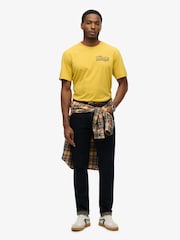 Superdry Yellow B-Movie Graphic Loose T-Shirt - Image 3 of 6