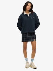Superdry Blue Athletic Essentials Graphic Rugby Shirt - Image 3 of 5