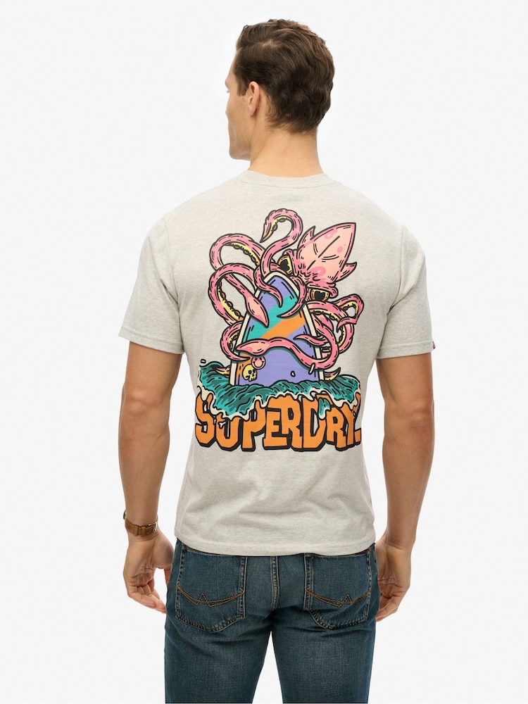 Superdry Grey Outdoor Narrative Loose T-Shirt - Image 2 of 6