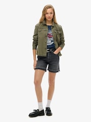 Superdry Blue Embellished Varsity Relaxed T-Shirt - Image 3 of 4