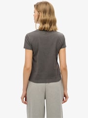 Superdry Grey Athletic Graphic Fitted T-Shirt - Image 2 of 6