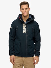 Superdry Blue Hooded Ultimate Embroidered Windbreaker - Image 1 of 5