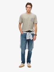 Superdry Grey The Merchant Store Graphic T-Shirt - Image 4 of 6