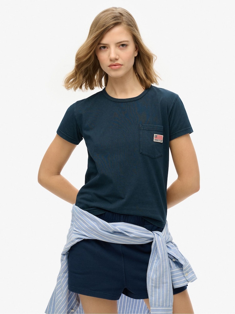 футболка с карманом Superdry Athletic Essential - Изображение 1 из 4