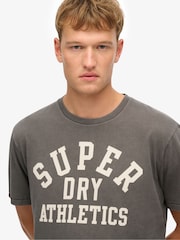 Superdry Grey Athletic Essential Graphic T-Shirt - Image 4 of 4