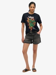 Superdry Black Vintage Logo Tokyo Relaxed T-Shirt - Image 3 of 6
