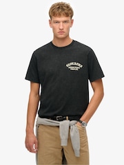 Superdry Black Neo Trad Tattoo Loose T-Shirt - Image 1 of 4