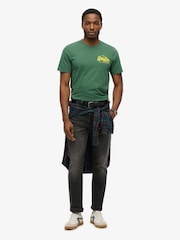 Superdry Green Vintage Logo Embroidered Relaxed T-Shirt - Image 3 of 6