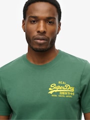 Superdry Green Vintage Logo Embroidered Relaxed T-Shirt - Image 4 of 6