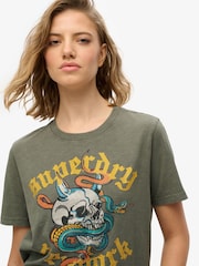 Superdry Green Neo Trad Tattoo Relaxed T-Shirt - Image 4 of 6