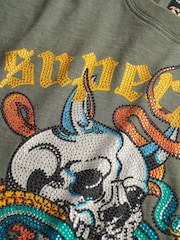Superdry Green Neo Trad Tattoo Relaxed T-Shirt - Image 6 of 6