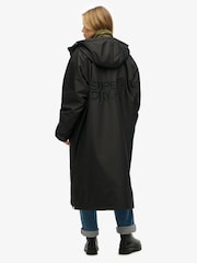 Superdry Dark Black Windbreaker Logo Changing Robe - Image 3 of 7