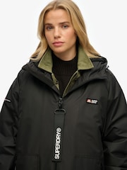 Superdry Dark Black Windbreaker Logo Changing Robe - Image 4 of 7