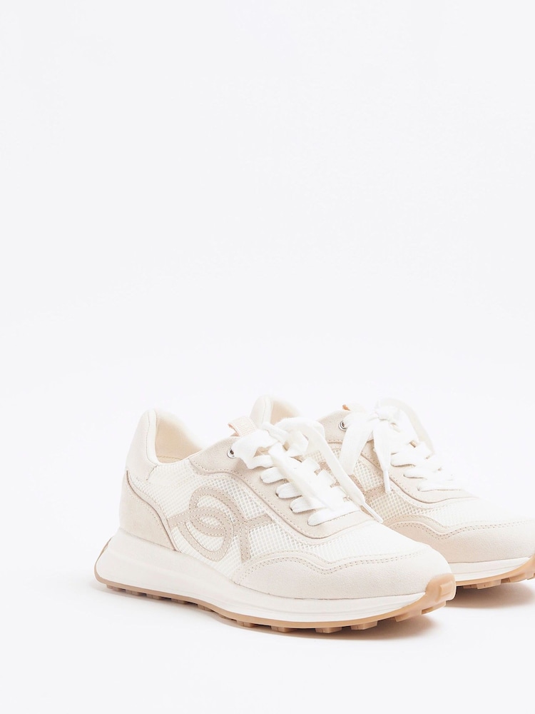 River Island Wide Fit Mesh Runner Trainers - Изображение 2 из 6