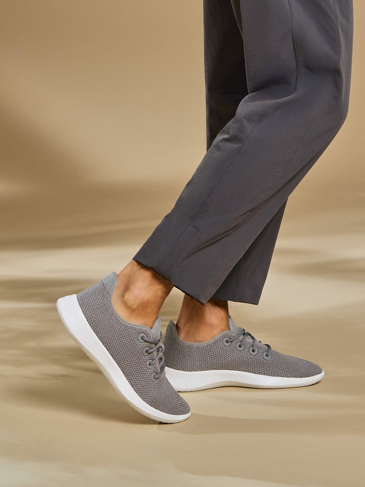 Allbirds Grey Mens Tree Runner Trainers - Image 1 of 6