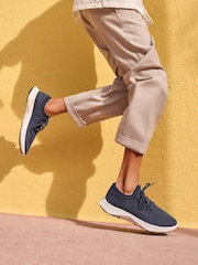 Allbirds Blue Dark Black Mens Tree Dasher 2 Trainers - Image 1 of 7