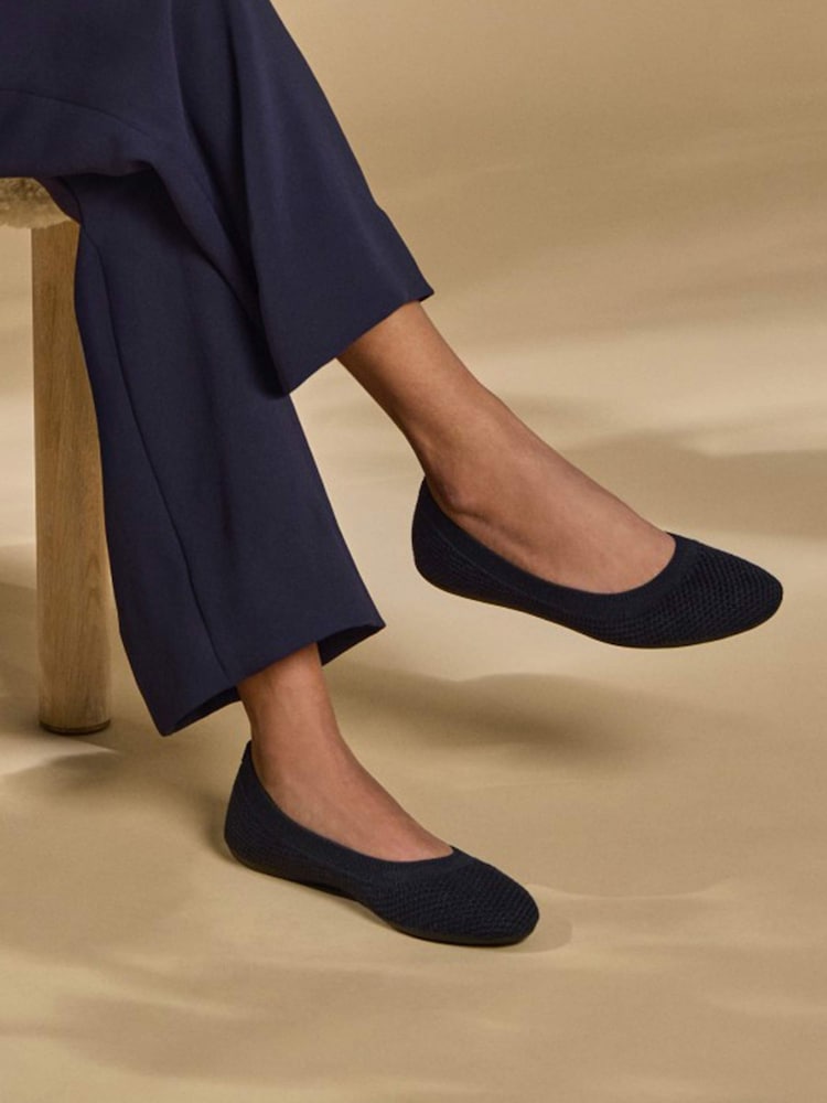 Allbirds Black Black Womens Tree Breezer Ballerina Shoes - Image 1 of 7