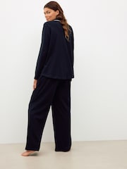 Black Maternity Jersey Button Through Pyjamas - Image 3 of 9