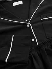 Black Maternity Jersey Button Through Pyjamas - Image 8 of 9