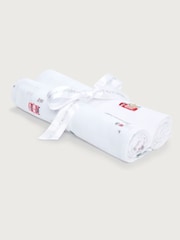 The White Company 100% Organic Cotton Sightseeing London White Muslins 2 Pack - Image 1 of 3