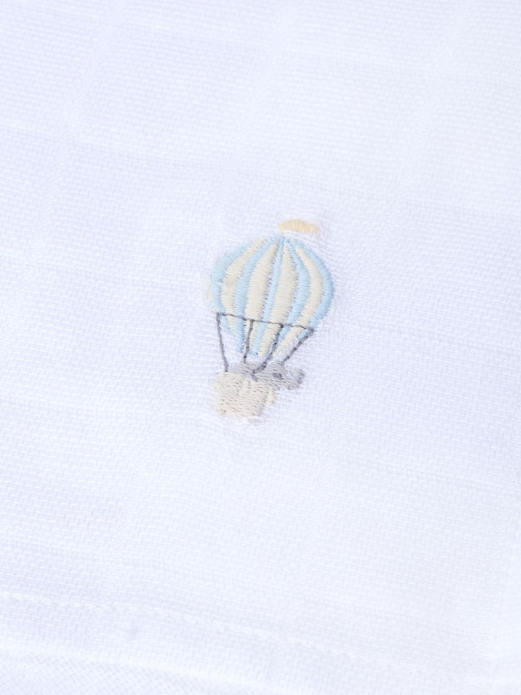 The White Company 100% Organic Cotton Up In The Air White Muslins 2 Pack - Image 2 of 3