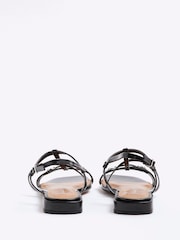River Island Black Snaffle Strappy Sandals - Image 3 of 5