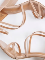 River Island Pink Strappy Blocked Heel Sandals - Image 6 of 6