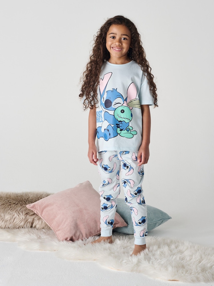 طقم بيجامة قطن 100% بتصميم Stitch من Brand Threads - صورة 1 من 8 طقم بيجامة قطن 100% بتصميم Stitch من Brand Threads - صورة 1 من 8