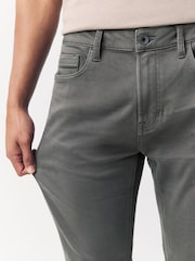 Grey Charcoal Skinny Fit Comfort Stretch Jeans - Image 5 of 11