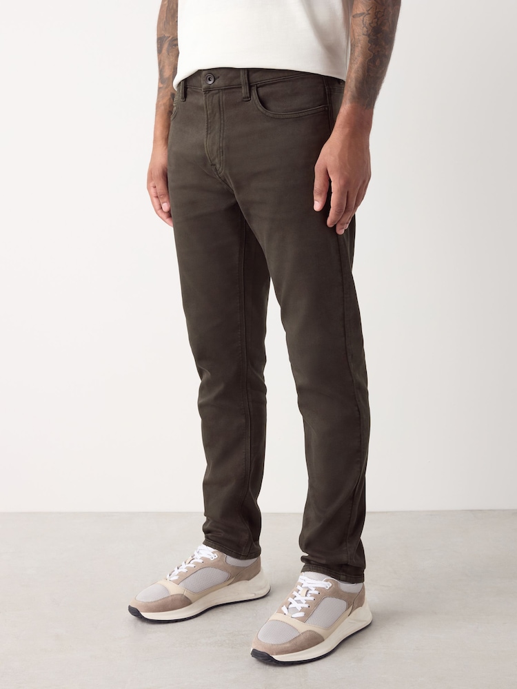 Brown Slim Fit Comfort Stretch Jeans - Image 1 of 11 Brown Slim Fit Comfort Stretch Jeans - Image 1 of 11