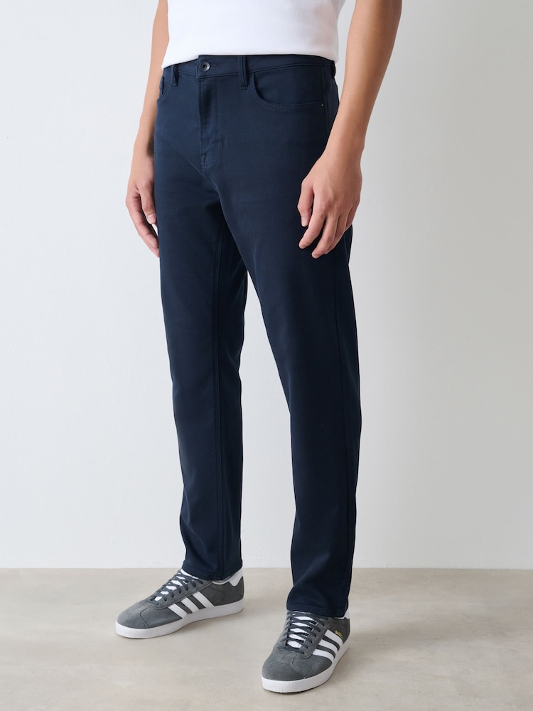 Navy Slim Fit Comfort Stretch Jeans - Image 1 of 11 Navy Slim Fit Comfort Stretch Jeans - Image 1 of 11