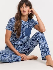 JD Williams Blue Value Pyjamas Set 2 Pack - Image 5 of 5