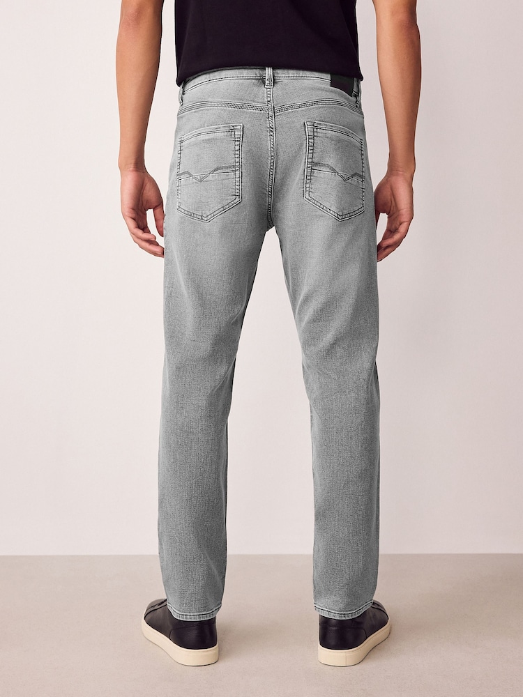 Grey Slim Fit Comfort Stretch Jeans - Image 2 of 12 Grey Slim Fit Comfort Stretch Jeans - Image 2 of 12