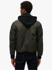 Superdry Green Military MA1 Bomber Jacket - Image 2 of 6