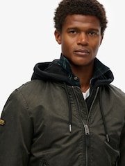 Superdry Green Military MA1 Bomber Jacket - Image 4 of 6