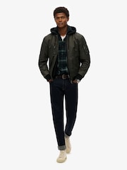 Superdry Green Military MA1 Bomber Jacket - Image 5 of 6